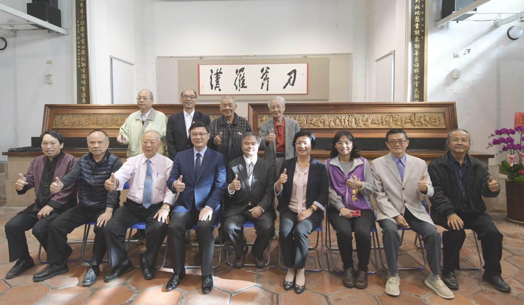 刀斧羅漢-人間國寶李秉圭雕刻展    羅漢祈福度眾生苦難