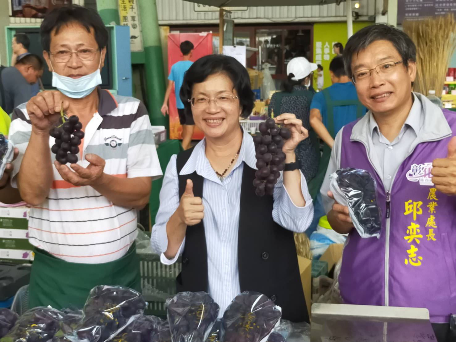 台灣穀倉   彰化城市行銷利器   王惠美縣長率農業處   展售農特產品成效可觀