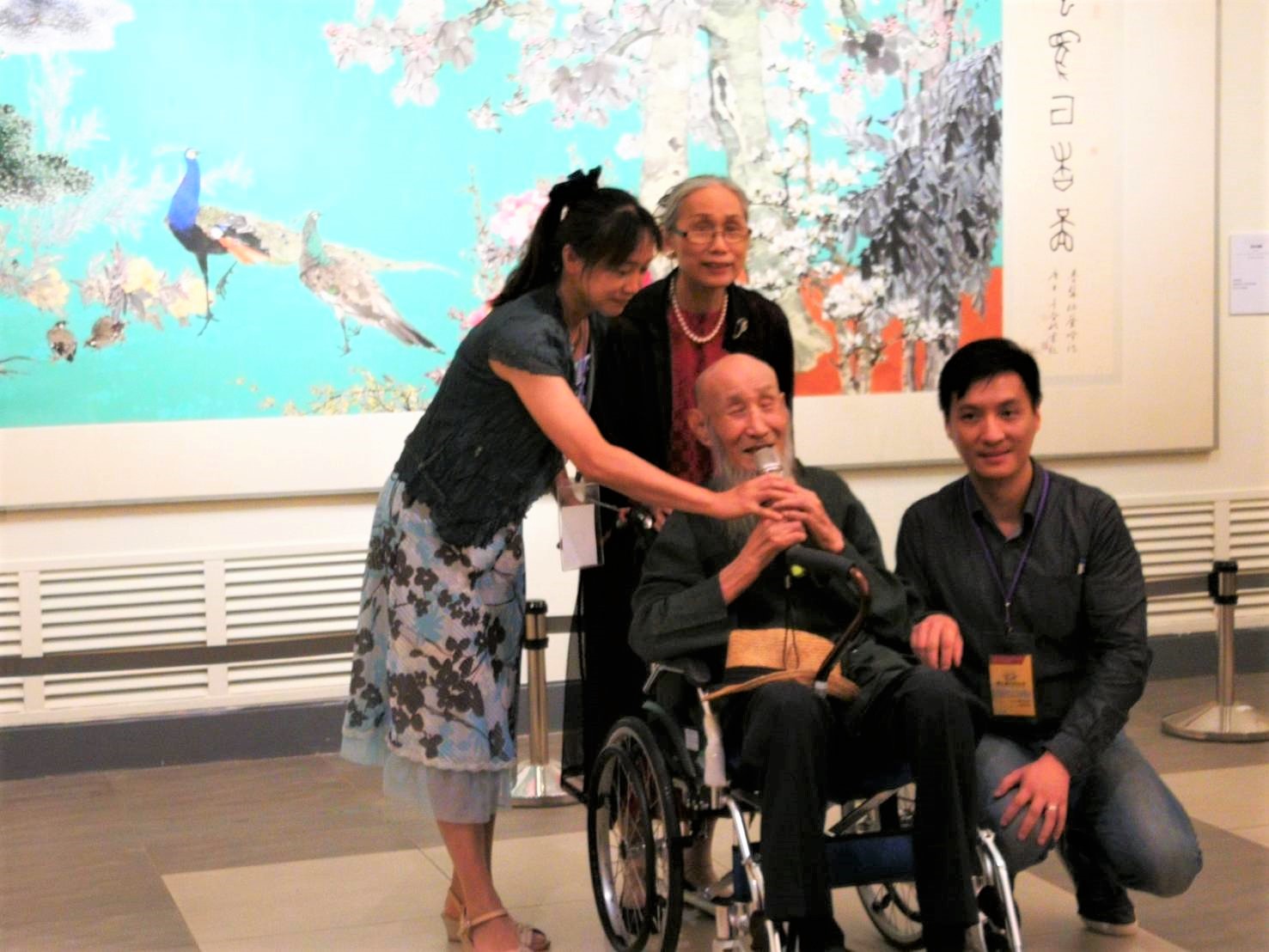 淵默雷聲淨心無私   水墨名家杜簦吟回顧展   傳學後輩備受稱揚