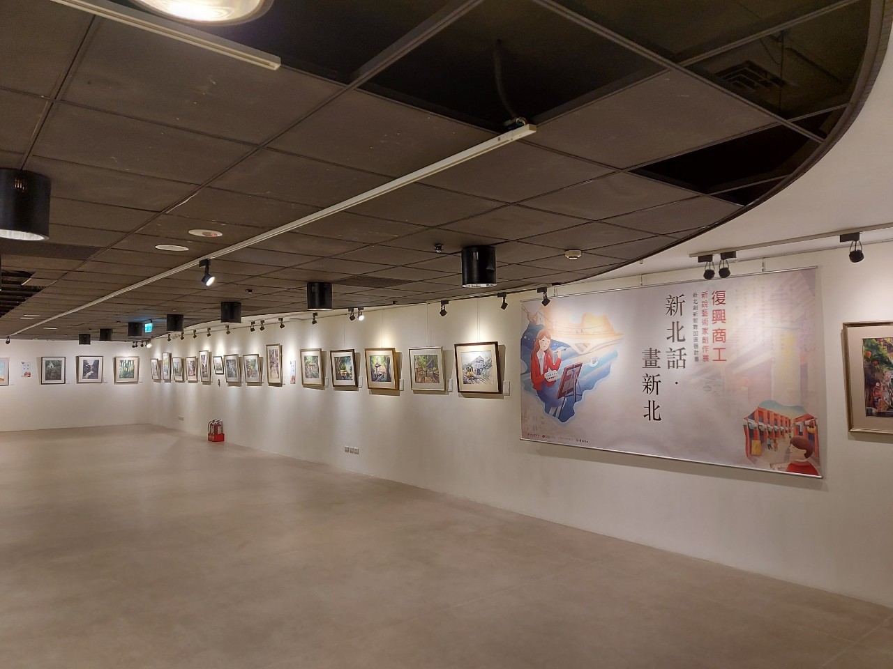 學子畫筆下的新北情懷  水墨暈染翻轉夜市印象