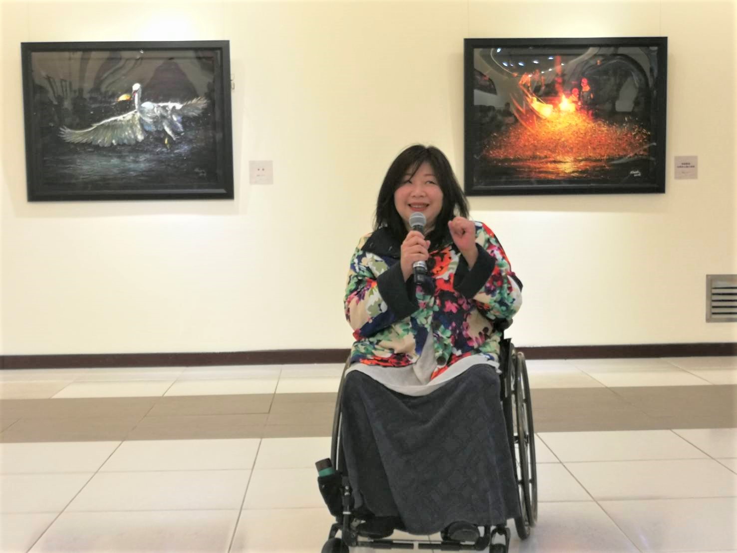 天生的藝術家  呂瓊慧破繭而出  畫作展現堅韌生命力