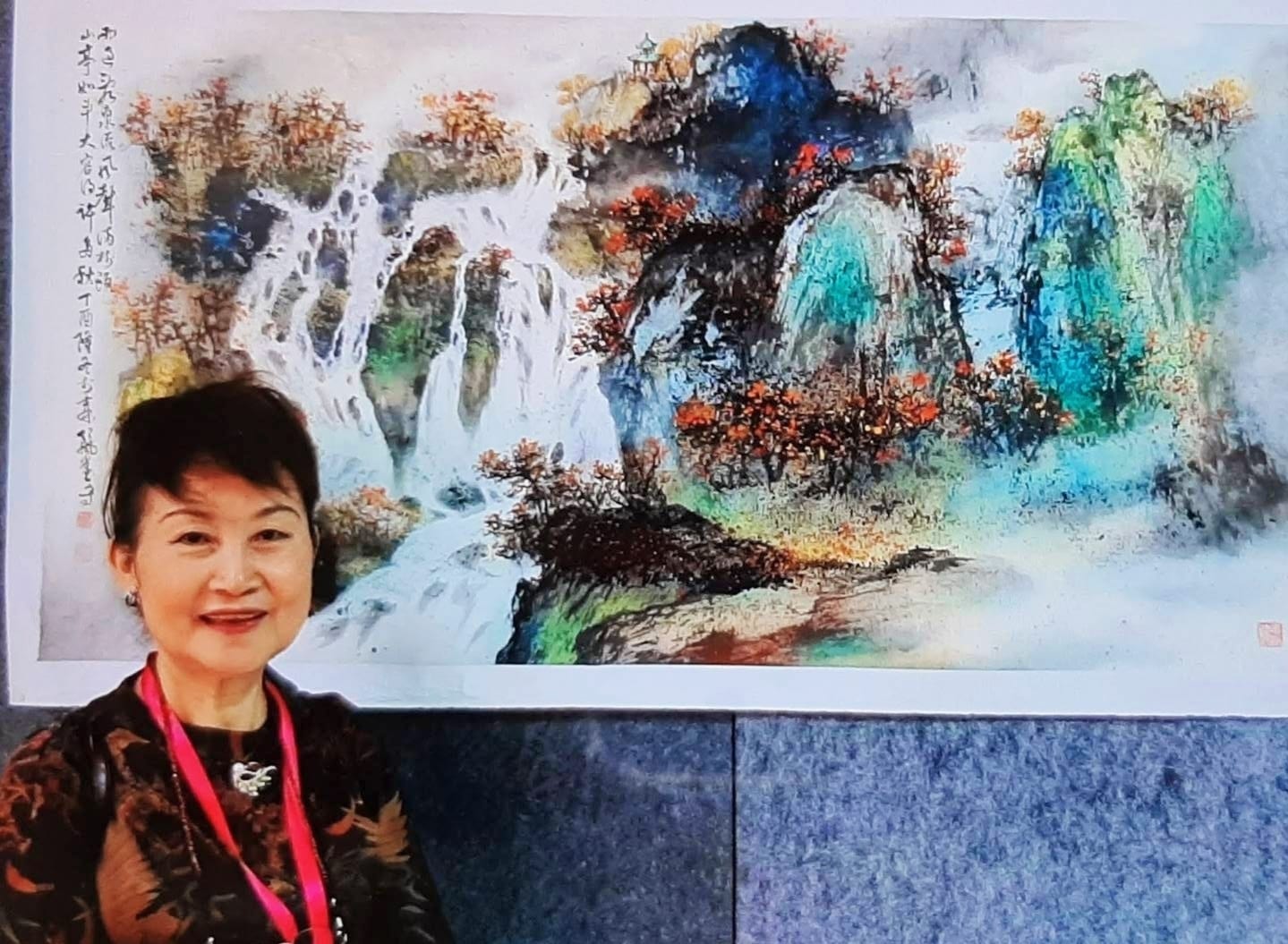 傳承嶺南畫派  揮灑快意自在  陳麗雀筆墨與天地連結  令人眼界大開