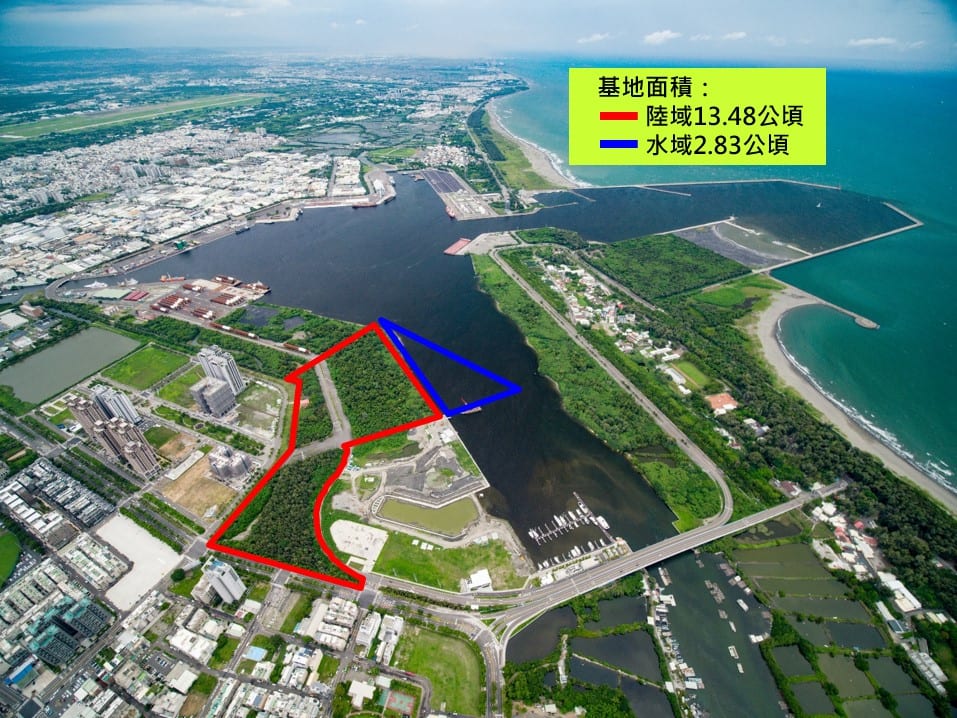 安平港水岸複合觀光區陸域、水域測量圖