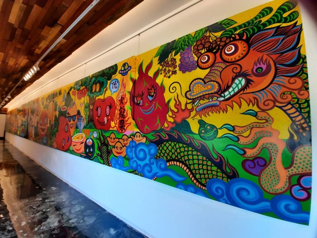 洪易作品:《水果王國 》 200*200/幅 共11幅, 材質:壓克⼒,2009