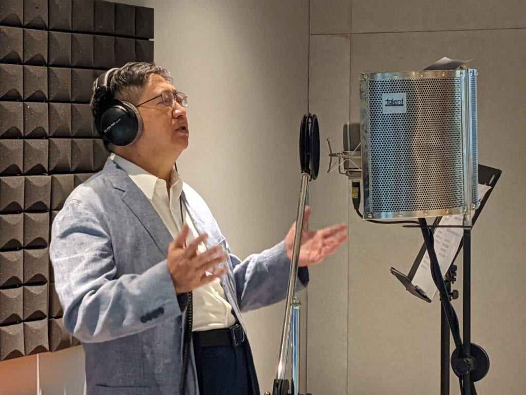 新竹縣長楊文科錄製客家歌曲《一條心》,感謝防疫人員,也希望所有鄉親堅定信念、齊心抗疫