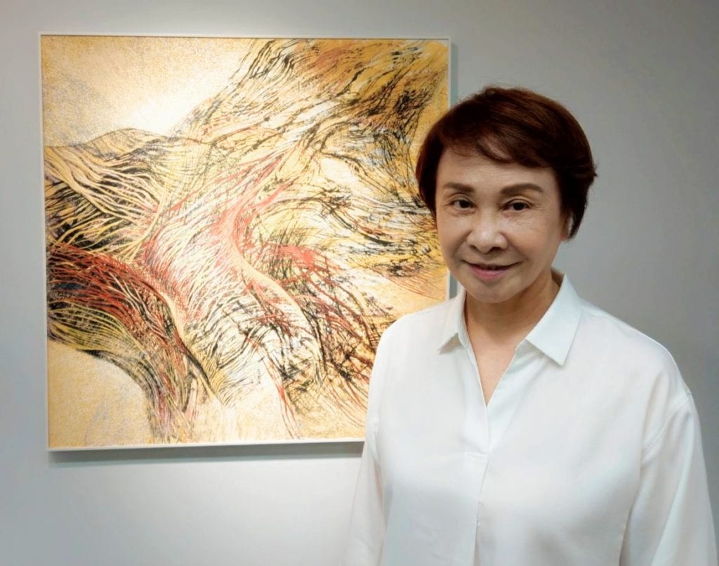 洛貞老師與阿波羅畫朗淵源極深，多次個展都在藝壇造成轟動。（圖/阿波羅畫廊 提供）