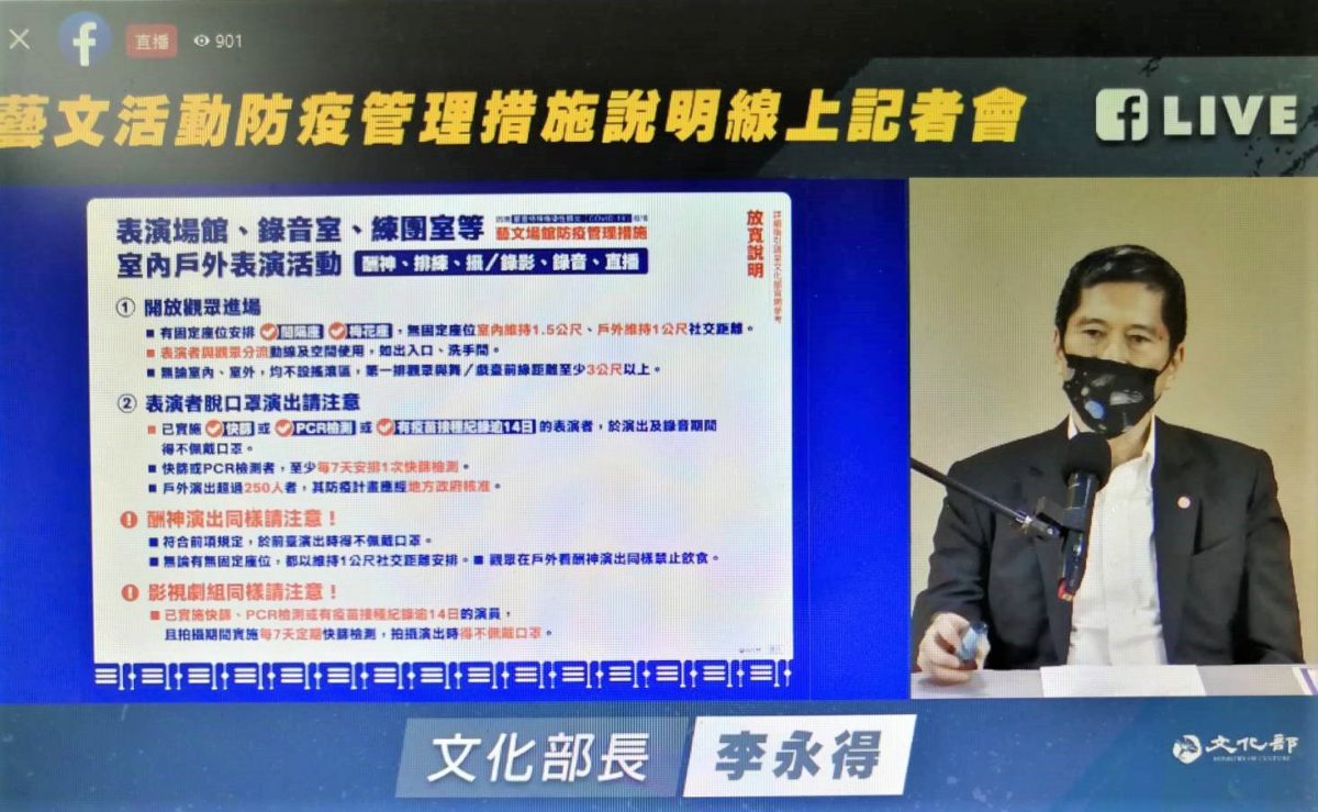 疫情降級   文化部放寬藝文活動管理措施   迎回藝文生活