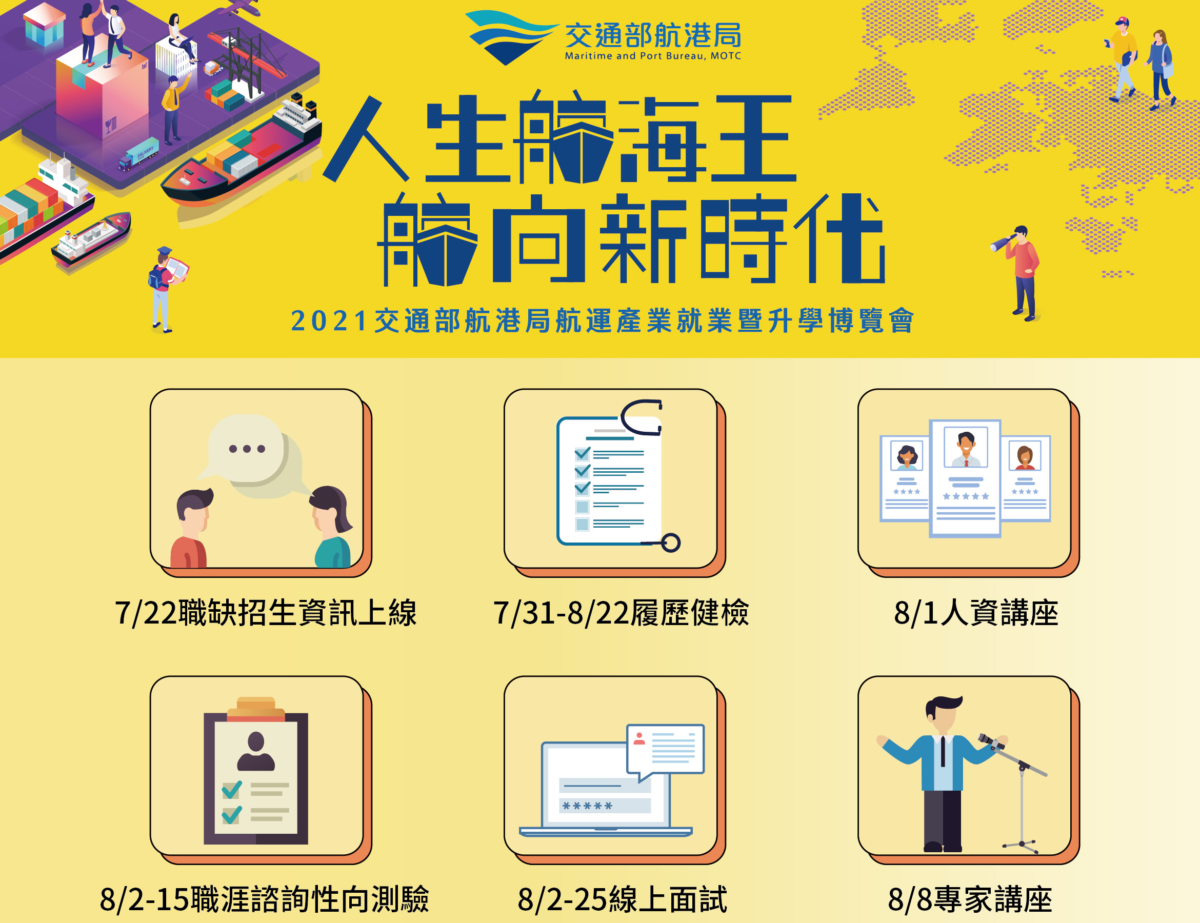 航向人生新時代   航運產業線上就業暨升學博覽會登場
