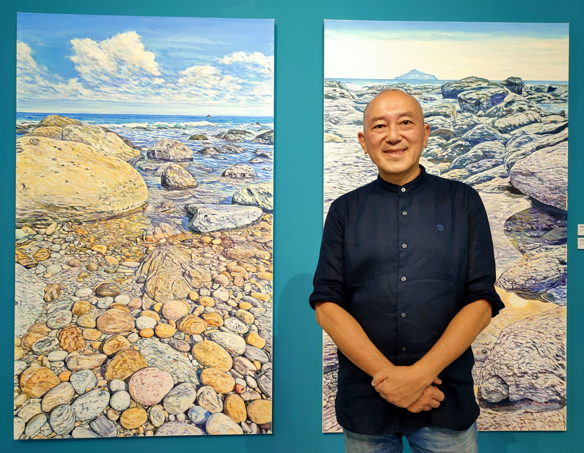 山海的連結 光熱的提昇   王慎敏從攝影到油畫   海的曼荼羅以景寫心   展現大自然沈靜力量