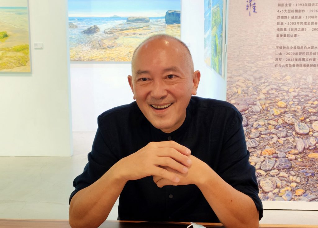 談到高山大海的尋夢歷程,王慎敏顯得格外開心,興奮異常。(記者 辛澎祥/攝)