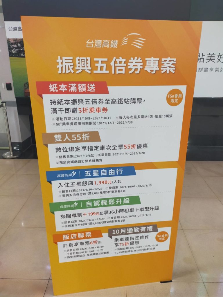 振興五倍券的推出將展現高鐵正向的服務與跨界熱誠。（記者 辛澎祥/攝（