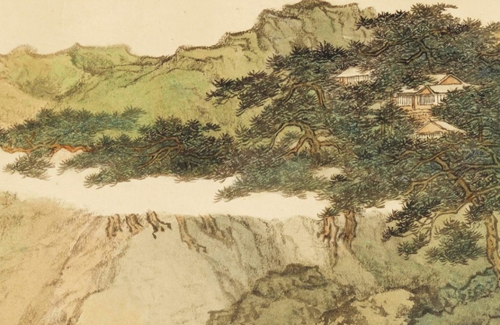 溥心畬作品「鳯凰閣秋景寫生」。（圖/史博館 提供）