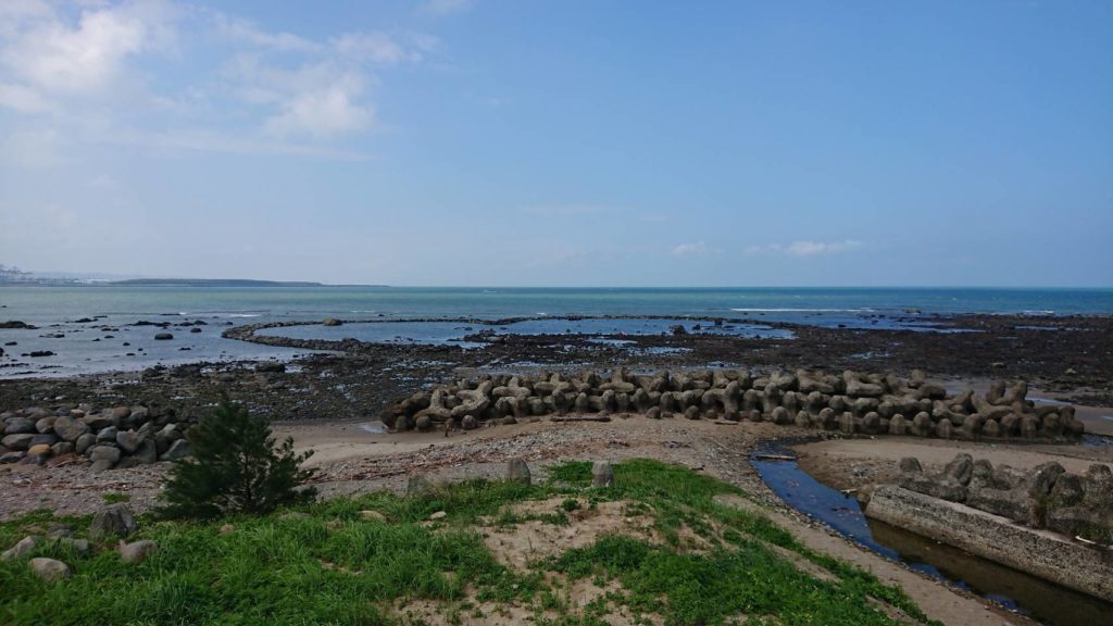 心型石滬是淡水知名的海景景觀。（圖/新北漁業處 提供）