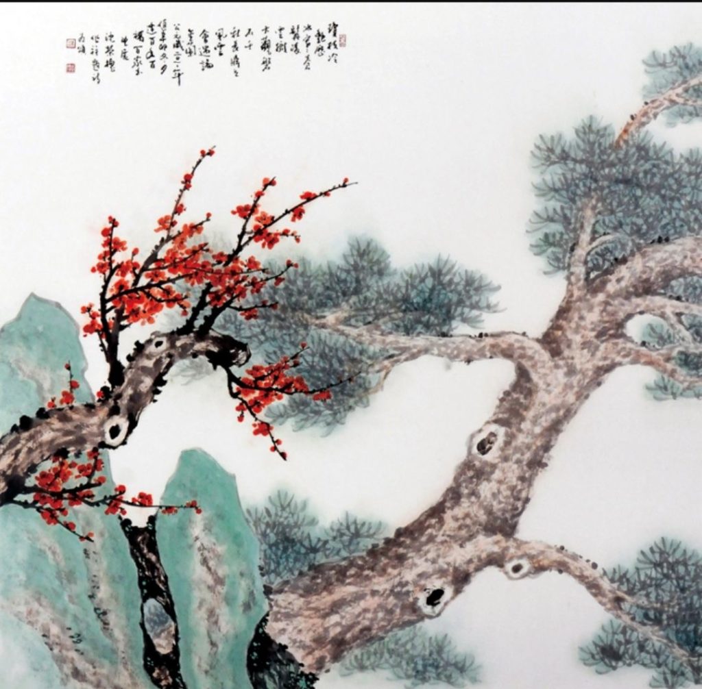 沈榮槐的水墨畫筆觸呈現渾然天成的快意與質樸美感。(圖/沈榮槐 提供)