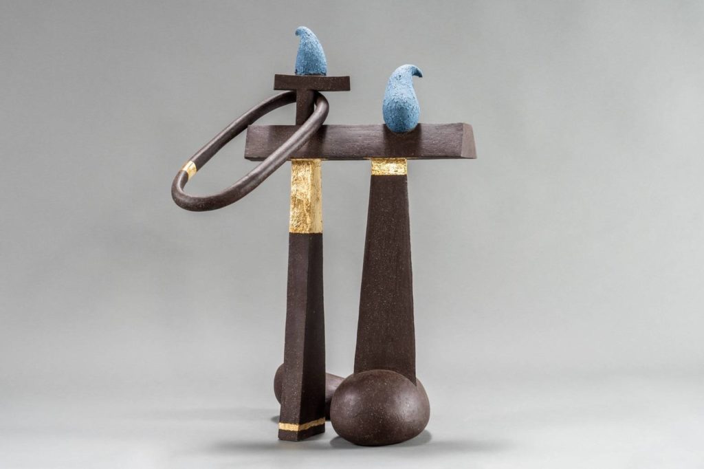 青年陶藝家的參展陶藝作品。（圖/工藝中心 提供）