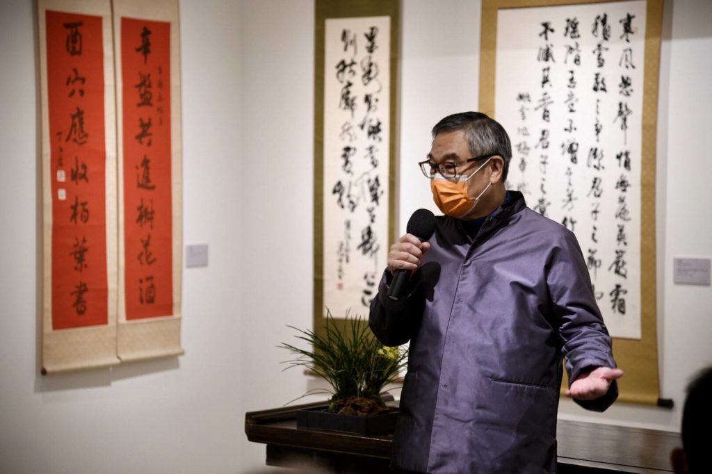 何創時書藝文教基金會董事長何國慶強調辦理展覽,是感受了書展中美好的歲月。