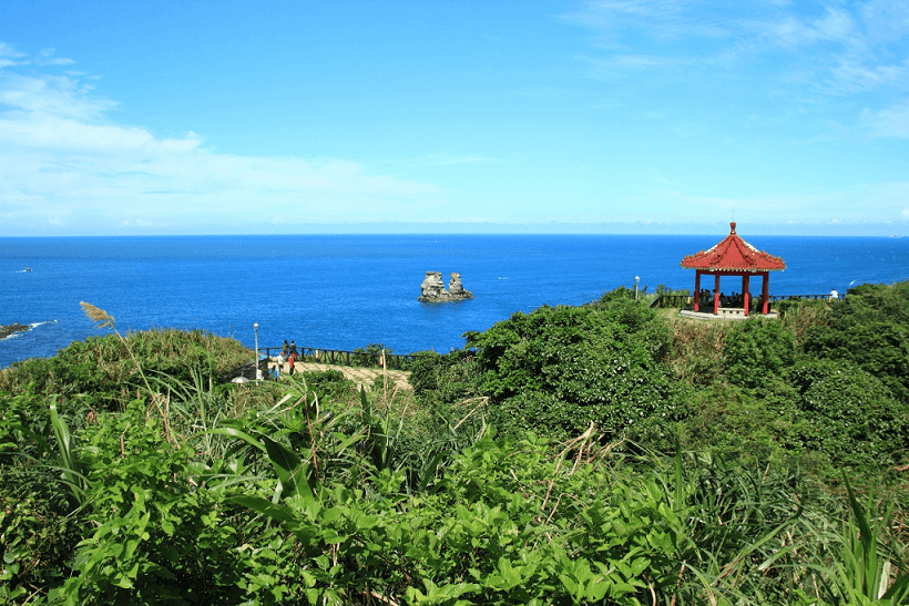 金山八景中的「燭臺雙嶼」