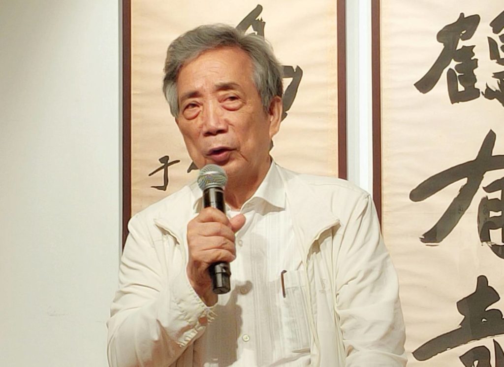 黃光男在藝術行政與藝評論述中,建構恢宏影響力,彰顯個人投注在文化藝術領域的特質。(記者 辛澎祥/攝)