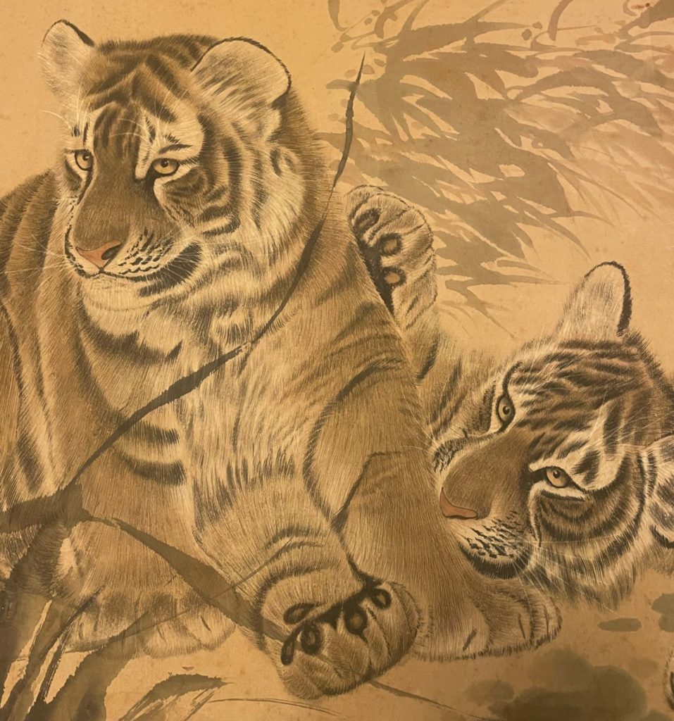 何香凝精於對虎的描繪創作，讓構圖更顯生氣與鮮活。（圖/曾國良 典藏提供）