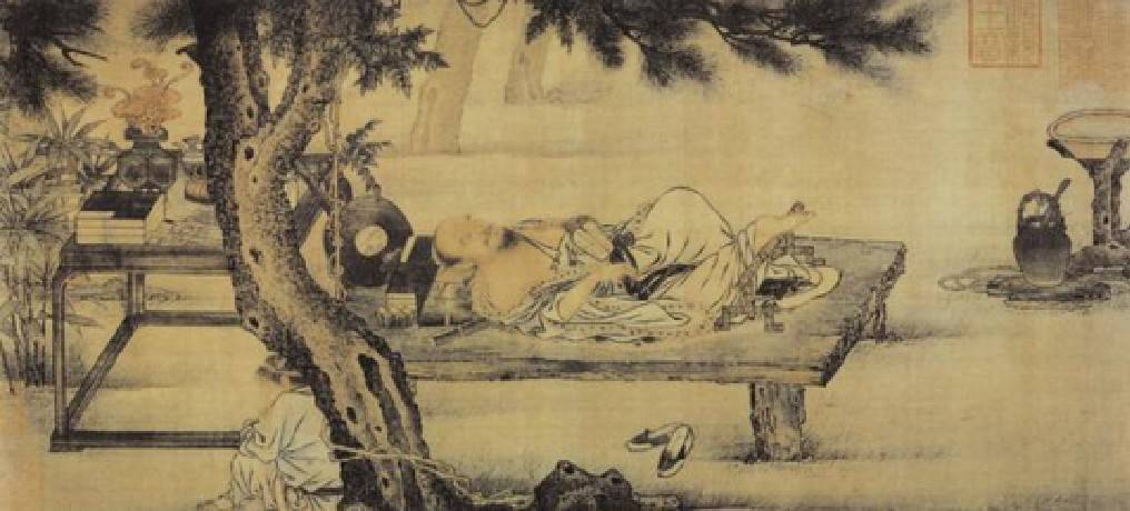 宋代劉貫道「夢蝶圖」。(圖/林淑珠 提供)
