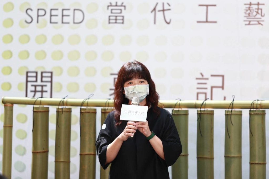 文化部次長李靜慧致詞時表達對活動創新的呈現，備感耳目一新。（圖/文化部 提供）