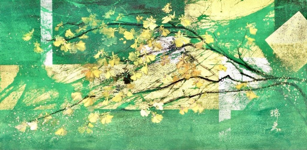 看花不是花的花漾花語,廖瑞芬在作品中顯現人文情懷。