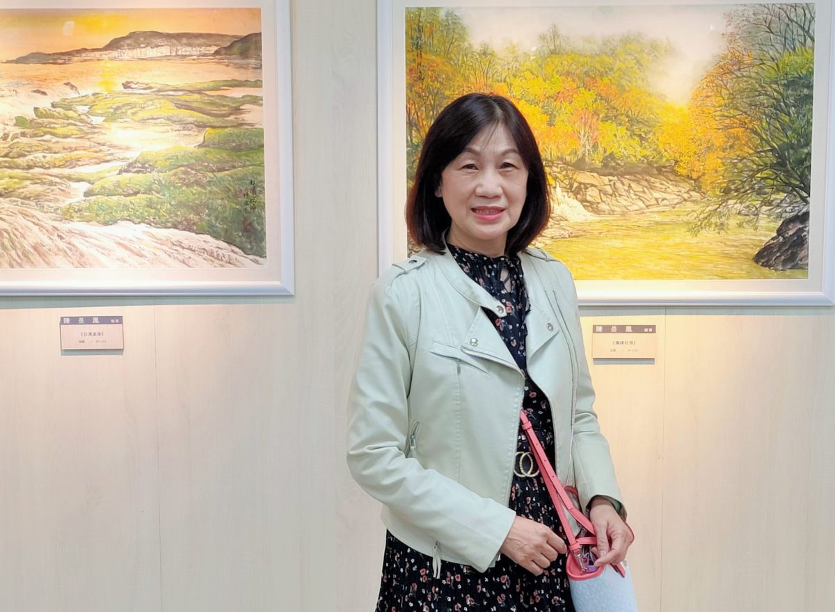 水漾山晴 天地連心   陳岳鳯彩墨揮灑   豐沛美感軒昂大器