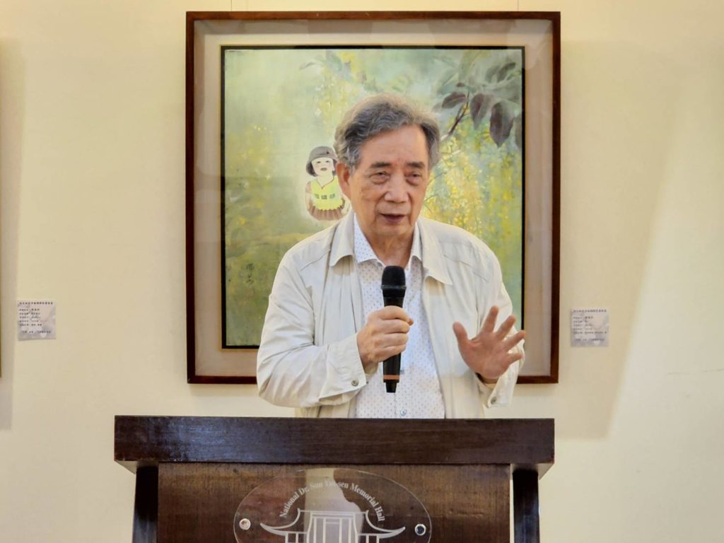 前台藝大校長黃光男教授,致詞時表達對以陳進女士為主題的系列活動的肯定與支持。(攝影/詹美絨 )