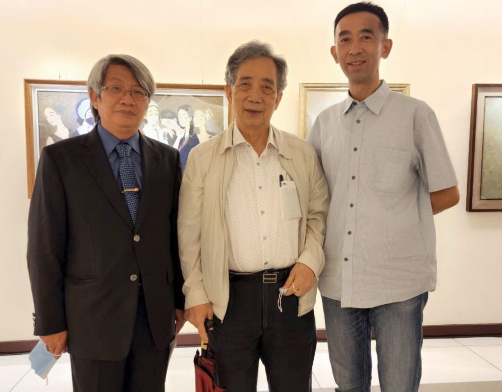潘襎館長(左起)黃光男教授與王蘭生館長對這場活動的舉辦,表達支持且參與的熱誠。(攝影/詹美絨)