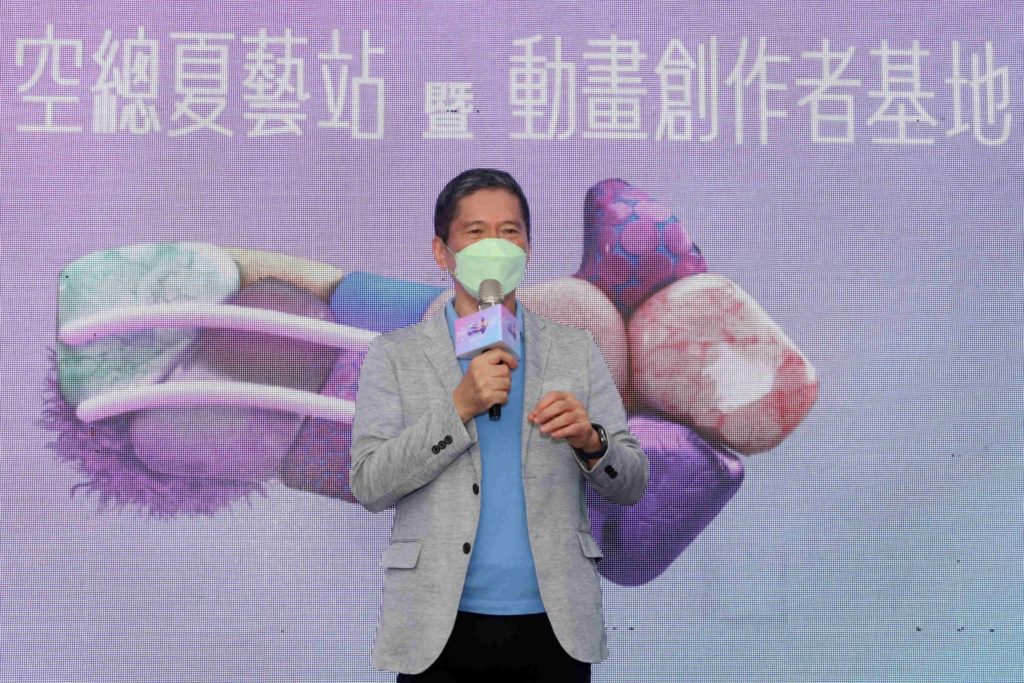 文化部李永得宣佈臺灣動畫創作者基地正式啟用。(記者 辛澎祥/攝)