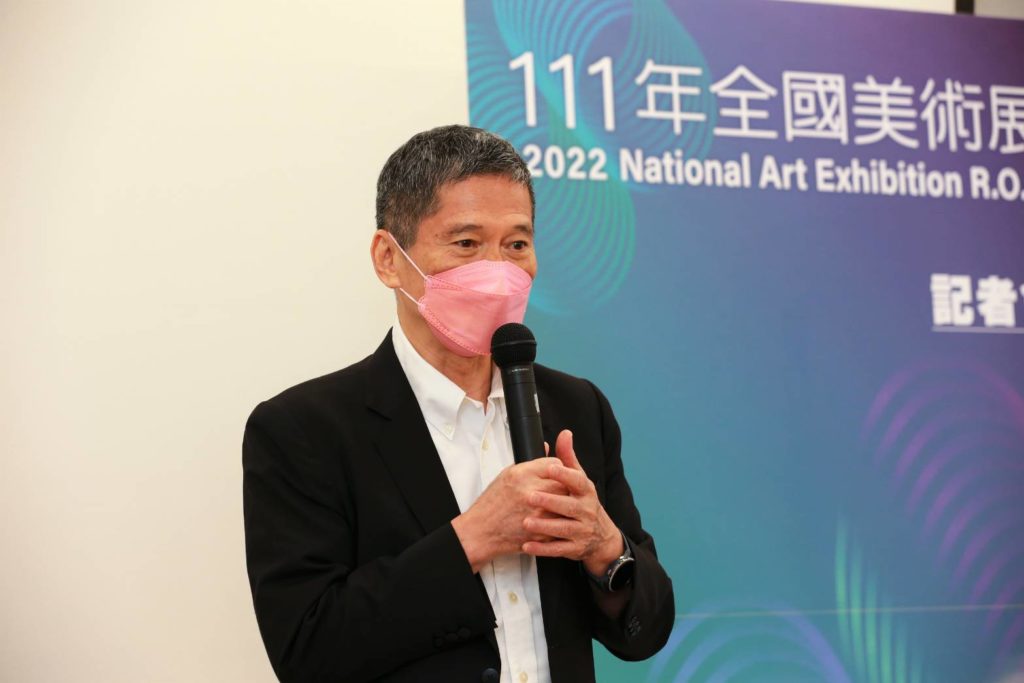 ▲文化部長李永得致詞時表達對全國美展的重視與支持立場。(記者 辛澎祥/攝)