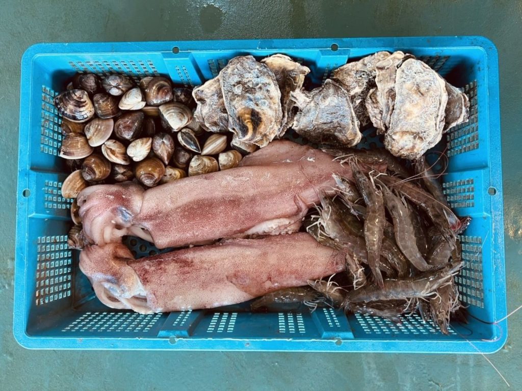 富基漁港的海鮮魚獲是中秋烤肉的首選。（圖/新北漁業處 提供）