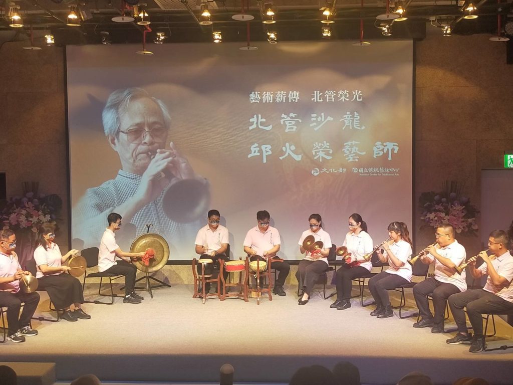 延樂軒北管劇團的演出揭開活動序幕。(記者 辛澎祥/攝)