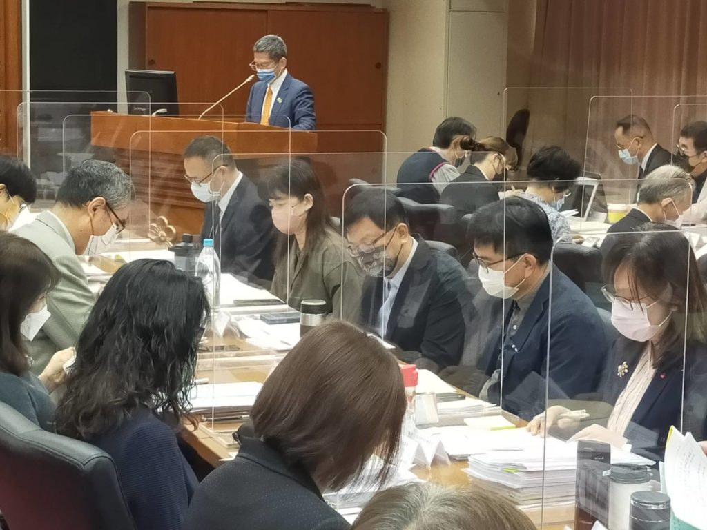 文化部長李永得在立法院做業務概況報告。(記者 辛澎祥/攝)