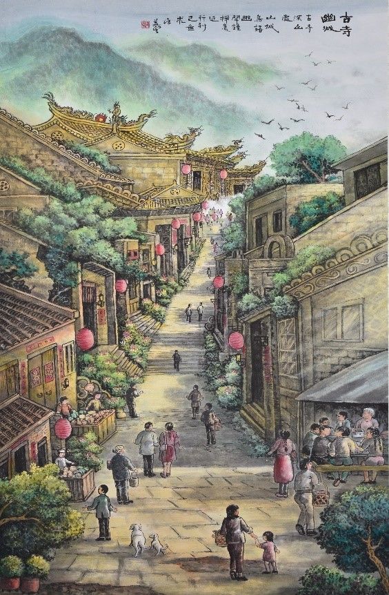 ▲吳美雲的水墨筆觸讓構圖呈現深摯的意境。（圖/中正紀念堂 提供）