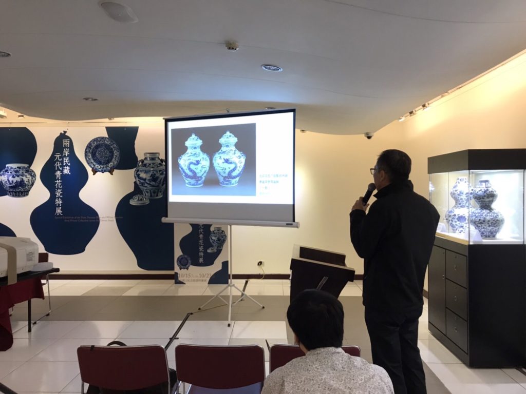 在日前的民藏元代青花瓷特展中,吳斌老師的「元青花五爪雲龍紋內裝原盅茶獸耳蓋罐」藏品,在論壇上被熱烈討論,並給予極高評價。(圖/吳斌 提供)