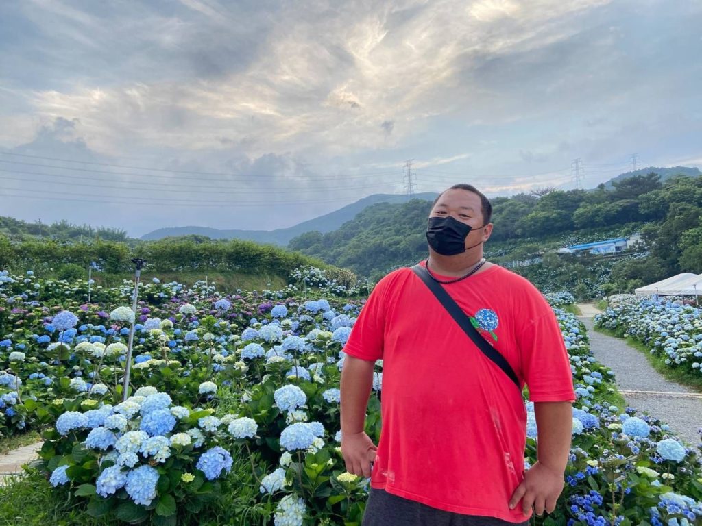 ▲青農高逢謙種植繡球花有成,頗獲口碑。(圖/新北農業局 提供)