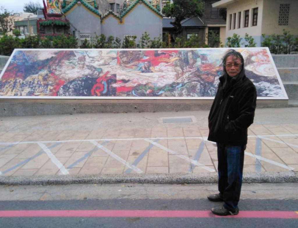 ▲在澎湖故鄉的洪根深美術館做展出,洪根深老師的深厚文化底蘊備受推崇。(圖/洪根深 提供)
