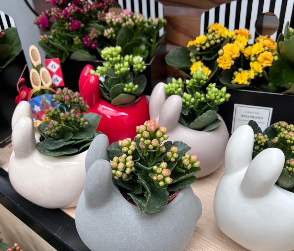 可愛又應景的兔子花器