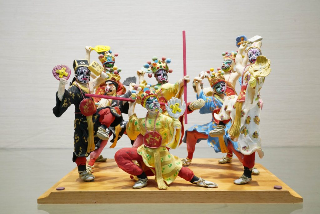捏麵工藝展出巫俊德節慶活動系列作品「八家將」 。（圖/中正紀念堂提供）