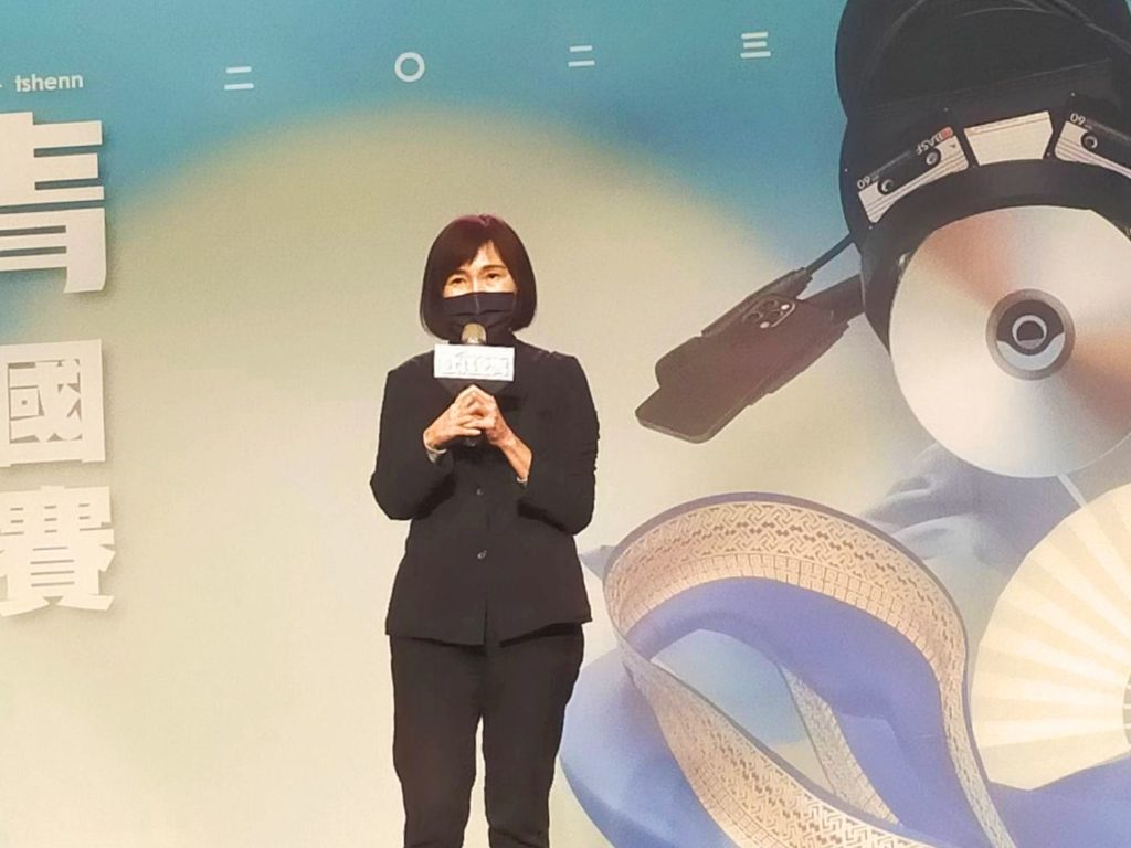▲傳藝中心主任陳悅宜強調用歌仔戲比賽的形式來推動臺灣傳統戲曲精髓的重要性。(記者 辛澎祥/攝)