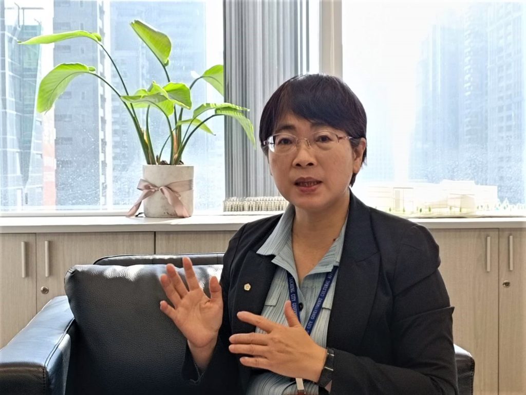 台中市文化局局長陳佳君,相信在文化薰陶與政策落實下,將讓臺中市更加美麗與壯大。(記者 辛澎祥/攝)
