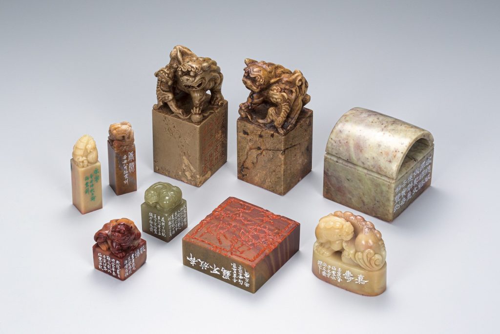 臺中市第27屆大墩美展得獎作品-篆刻類第二名川內佑毅_尚友齋印痕_(印章) 。（圖/文化局提供）