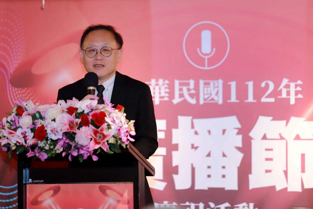 ▲文化部長史哲指出廣播媒體在目前時空環境中仍有不可取代的功能及角色。(記者 辛澎祥/攝)