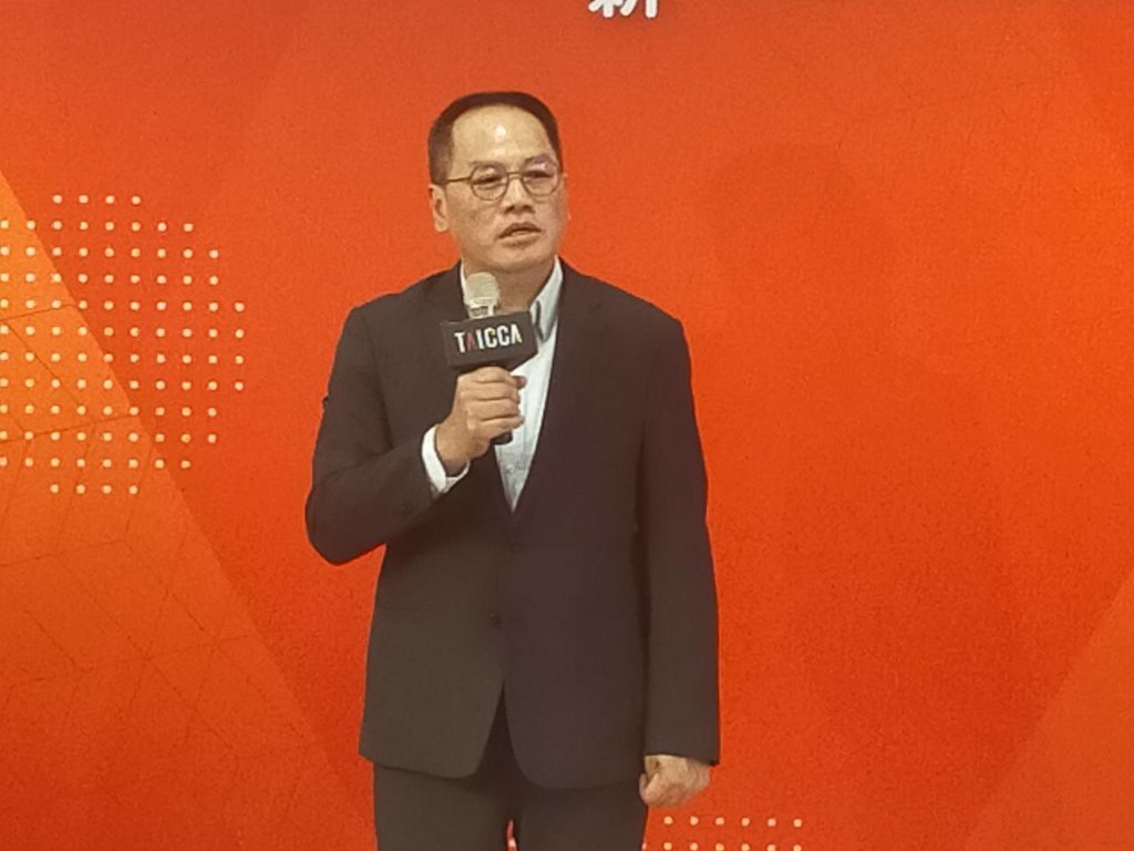 ▲彭俊亨董事長任內績效卓著,對未來文策院發展仍表高度關心。(記者 辛澎祥/攝)