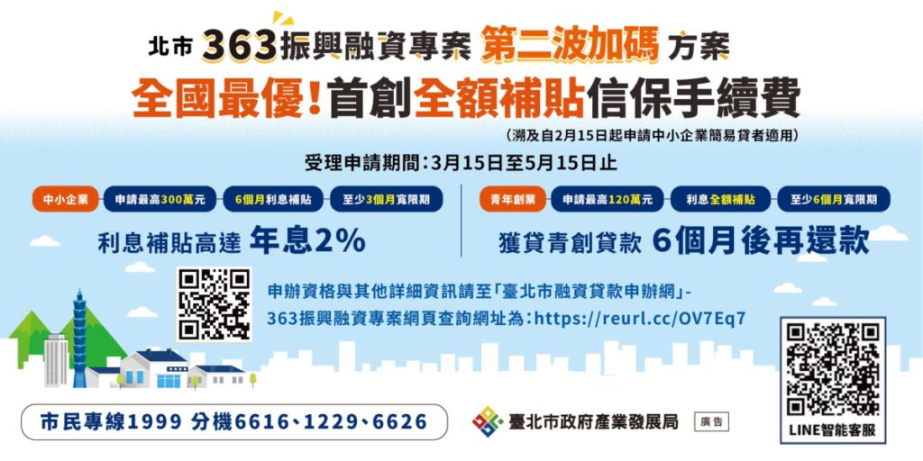 ▲台北市產發局推出全國地方政府首創的振興融資專案,受到民眾的關注與青睞。(圖/台北市產發局 提供)