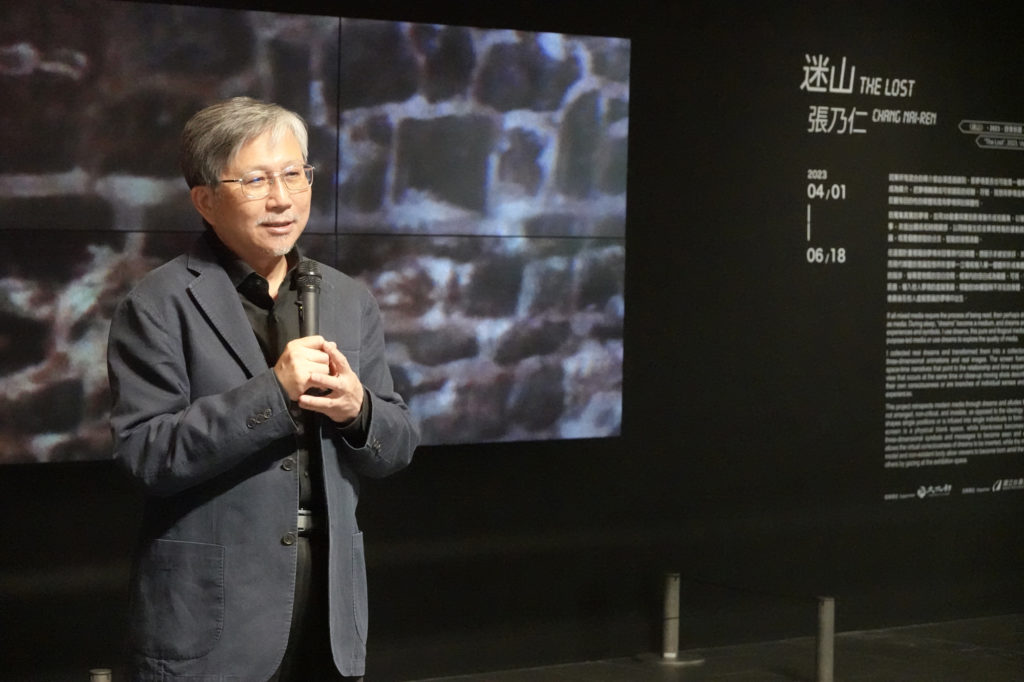 廖仁義館長表示國美館提供實作演練場地與經費,協助實現具有未來潛力的藝術創作而努力