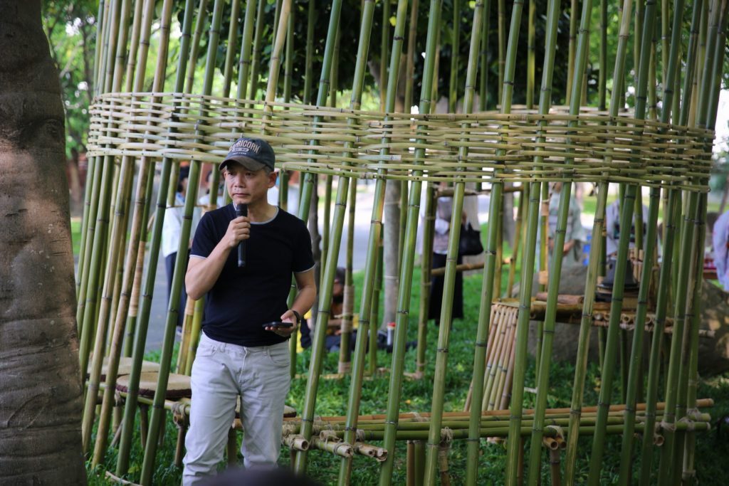 ▲工藝中心主任張仁吉致詞時表達對臺日茶道與工藝對話交流的重視。(圖/工藝中心 提供)