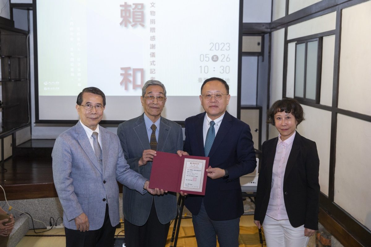 賴和珍貴文物捐贈臺文館　擬真複製傳遞強韌文字力量