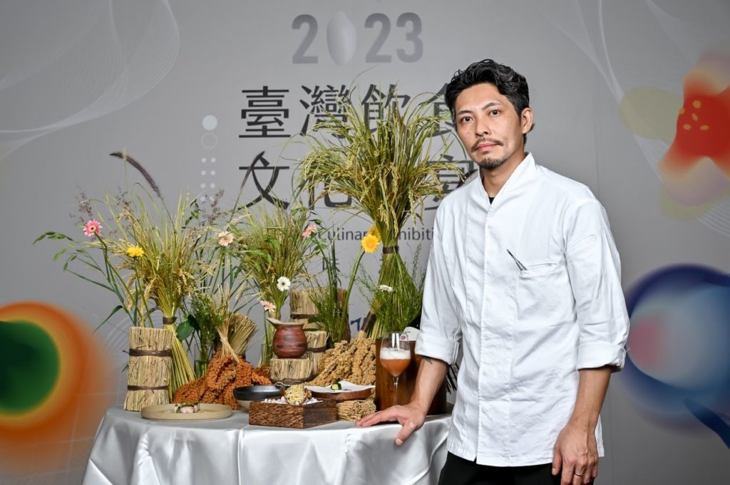 ▲米其林大廚的丰采與榮耀,讓這次文化部的臺灣美食展更有看頭。(記者 辛澎祥/攝)